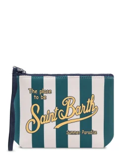 Aline Pouch Striped with Print