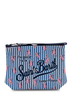 Aline Pouch with Zip Closure and Front Logo