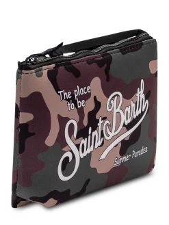Aline Pouch with Zip Closure and Front Logo