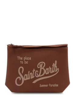 Aline Pouch with Zip Closure and Front Logo