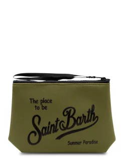 Aline Pouch with Zip Closure and Front Logo