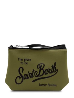 Aline Pouch with Zip Closure and Front Logo