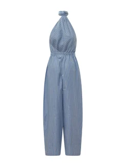 Amber Striped Halter Jumpsuit