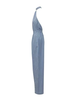 Amber Striped Halter Jumpsuit