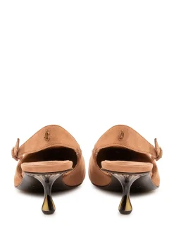 Amel Slingback Pumps with Curved Heel