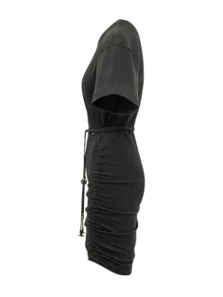 Anguillara Dress with Short Sleeves and Side Ruching