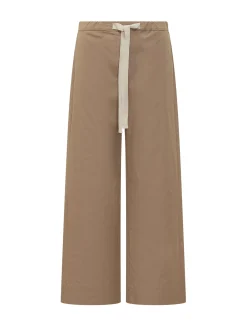 Argento Wide Leg Trousers with Drawstring