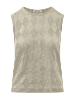 Argyle Knit Tank Top