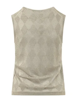 Argyle Knit Tank Top