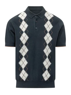 Argyle Short-Sleeve Polo