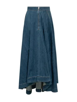 Asymmetric Long Skirt
