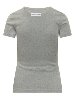 Baby Fit T-shirt with Round Neck and Embroidered Logo