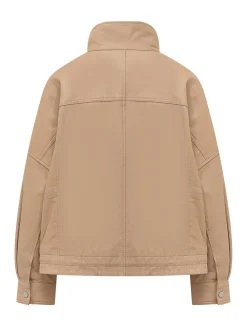 Bailee Blouson with High Neck and Zip