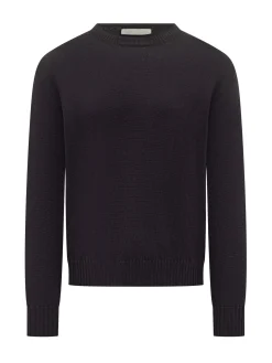 Ballantyne Black Wool Crewneck Sweater