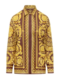 Baroque Formal Shirt In Fluid Fabric