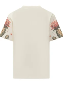 Barrow Club Jersey T-Shirt with Cactus Print