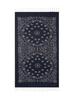 Beach Towel with Paisley Pattern