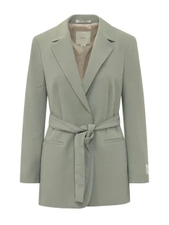 Belted Blazer with Lapels