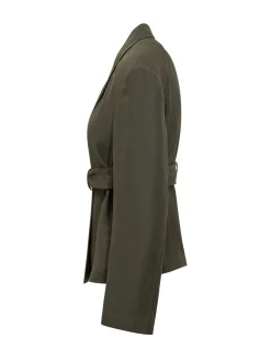 Belted Jacket with Lapels