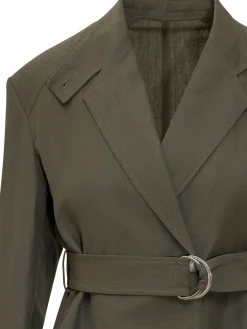 Belted Jacket with Lapels