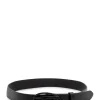 Belt with Oval Metal Buckle