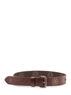 Belt with Studs and Decorative Details