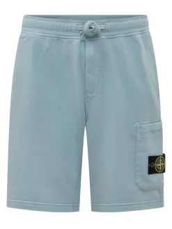 Bermuda Shorts with Drawstring and Patch Pocket