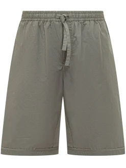 Bermuda with Elastic Waist and Drawstring