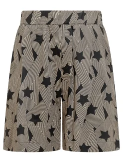 Bermuda with Graphic Print and Elasticated Waist