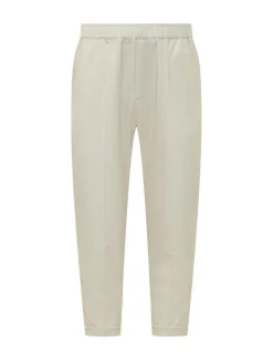 Berry Trousers with Elastic Waistband