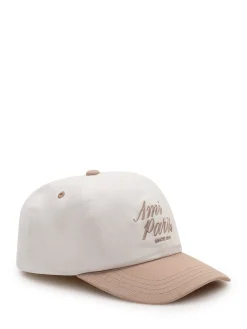 Bicolor Cap with Curved Visor and Front Embroidery