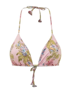 Bikini Top Jennifer Triangle with Ties and Print