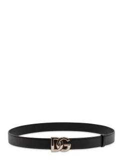 Black Belt With Logo Buckle