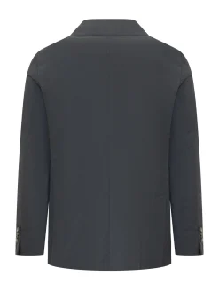 Blazer con Rever e Tasche Applicate