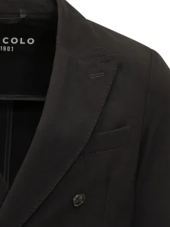 Blazer Doppiopetto in Jersey con Tasche