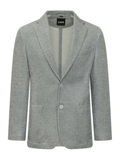 Blazer Uomo Classico in Tessuto Mélange