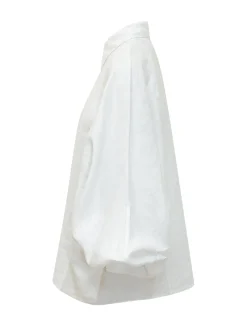 Blouse with Collar and Wide Sleeves