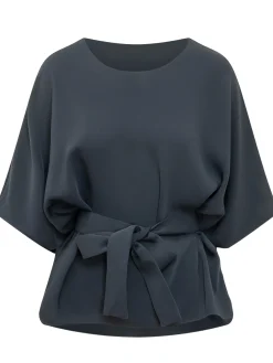 Blouse with Waist Bow