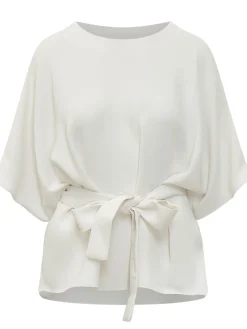 Blouse With Waist Bow