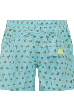 Boardshort con Stampa Palme
