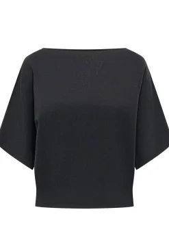 Boat Neck Short Sleeve Top