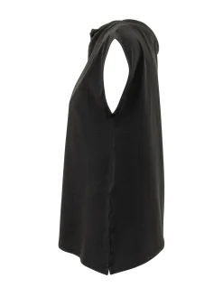 Boat Neck Top with Short Sleeves