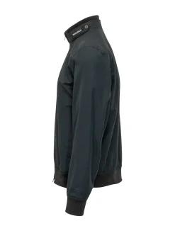 Bomber con Collo Alto e Zip