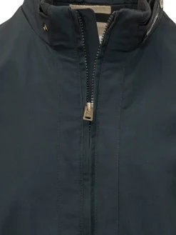 Bomber con Collo Alto e Zip