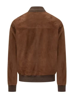 Bomber con Collo in Maglia