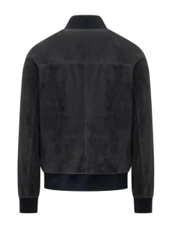 Bomber con Collo in Maglia