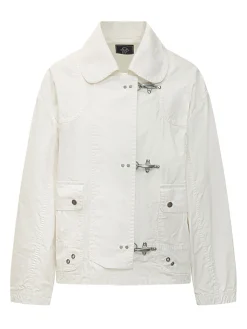 Bomber Jacket with Hook Closure