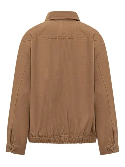 Bomber Jacket with Zip and Collar