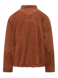 Bomber Jacket with Zip and Drawstring