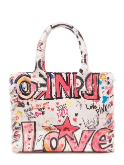 Borsa Shopper in Canvas with Print